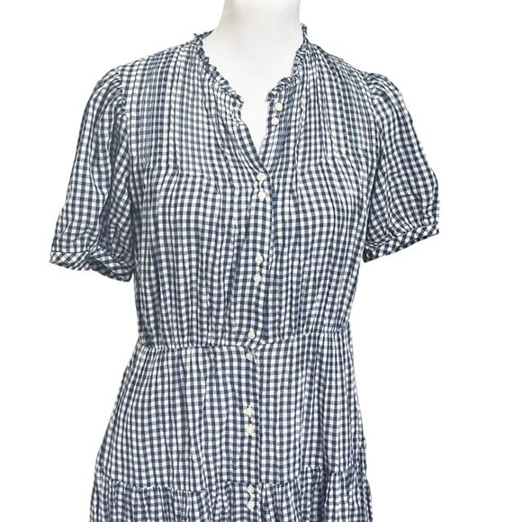 Doen Blue and White Smocked Maxi Sundress - Picture 3 of 12